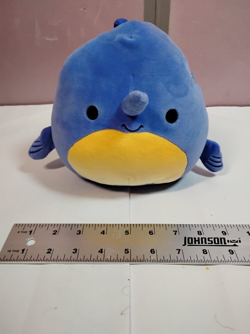 Squishmallows Kellytoy Sea Life Squad Plush Toy (8/'' Swish The Swordfish)